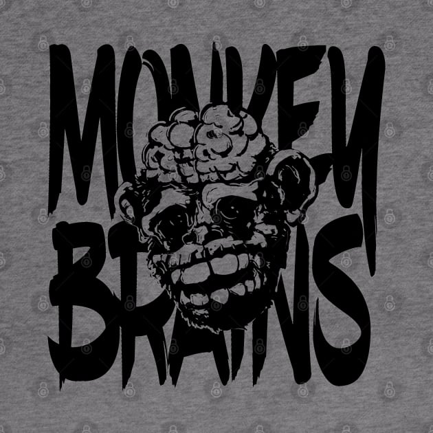 Monkey brains Black Mono by GodsBurden